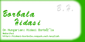 borbala hidasi business card